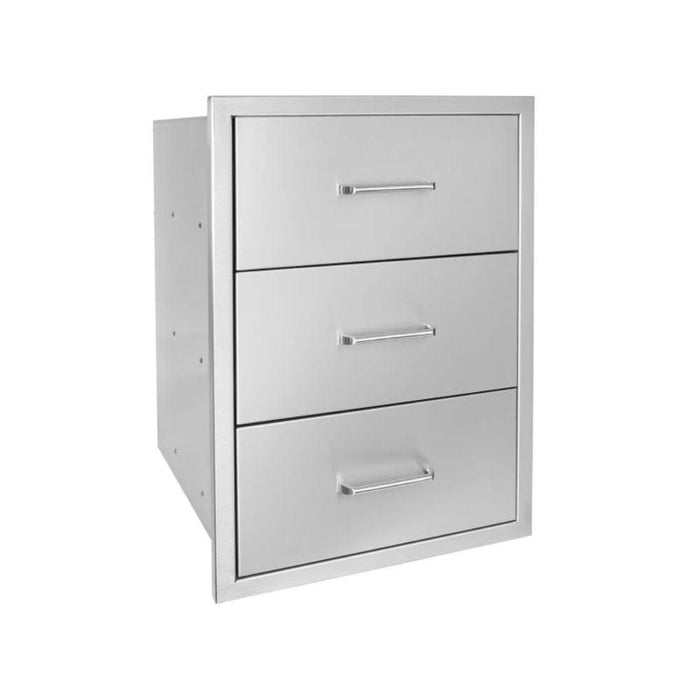 Wildfire 19" X 26" Triple Access Stainless Steel Drawer