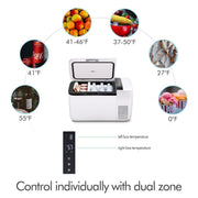 GO20 Dual Zone 12V Portable Freezer - White | ICECO | 20 LT Inca Overland Outfitters