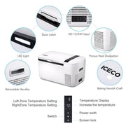 GO20 Dual Zone 12V Portable Freezer| ICECO | 20 LT Inca Overland Outfitters