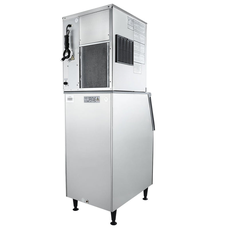 23" Air Cooled Commercial Full Cube Ice Machine with 308 lb. Ice Storage Bin - 350 lb. - CulinaryProfis