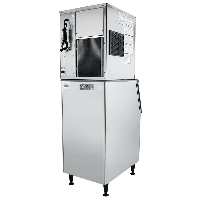 23" Air Cooled Commercial Full Cube Ice Machine with 308lb. Ice Storage Bin - 500 lb. - CulinaryProfis
