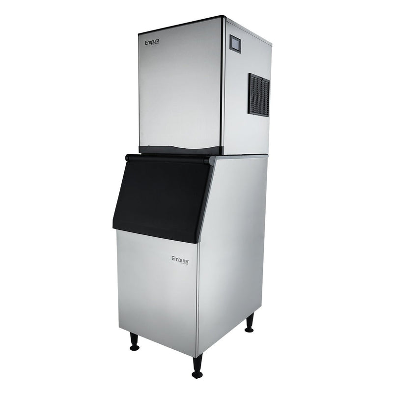 23" Air Cooled Commercial Full Cube Ice Machine with 308lb. Ice Storage Bin - 500 lb. - CulinaryProfis
