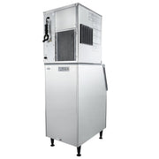 23" Air Cooled Commercial Half Cube Ice Machine with 308lb. Ice Storage Bin - 435 lb. - CulinaryProfis
