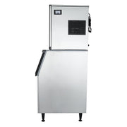 23" Air Cooled Commercial Half Cube Ice Machine with 308lb. Ice Storage Bin - 525 lb. - CulinaryProfis