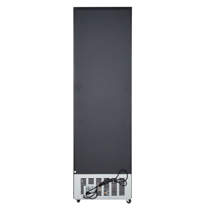 23" Black Swing Commercial Glass Door Merchandiser Refrigerator - 12 cu ft - CulinaryProfis