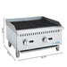 24 in. Commercial 2 - Burner Natural Gas Charbroiler with 60,000 BTU in Stainless - Steel (KM - GCB2 - 24M) - CulinaryProfis