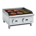 24 in. Commercial 2 - Burner Natural Gas Charbroiler with 60,000 BTU in Stainless - Steel (KM - GCB2 - 24M) - CulinaryProfis