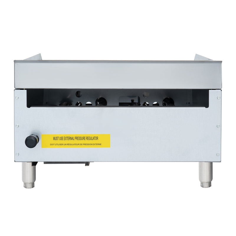 24 in. Natural Gas 2 - Burner Griddle with 60,000 BTU in Stainless - Steel (KM - GG2 - 24M) - CulinaryProfis
