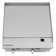 24 in. Natural Gas 2 - Burner Griddle with 60,000 BTU in Stainless - Steel (KM - GG2 - 24M) - CulinaryProfis