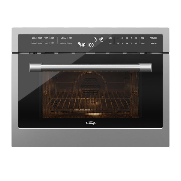 24 in. Stainless Steel Convection Oven with Microwave KM - CWO24 - SS. - CulinaryProfis