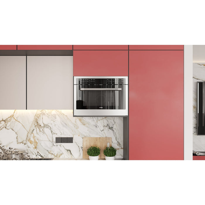 24 in. Stainless Steel Convection Oven with Microwave KM - CWO24 - SS. - CulinaryProfis