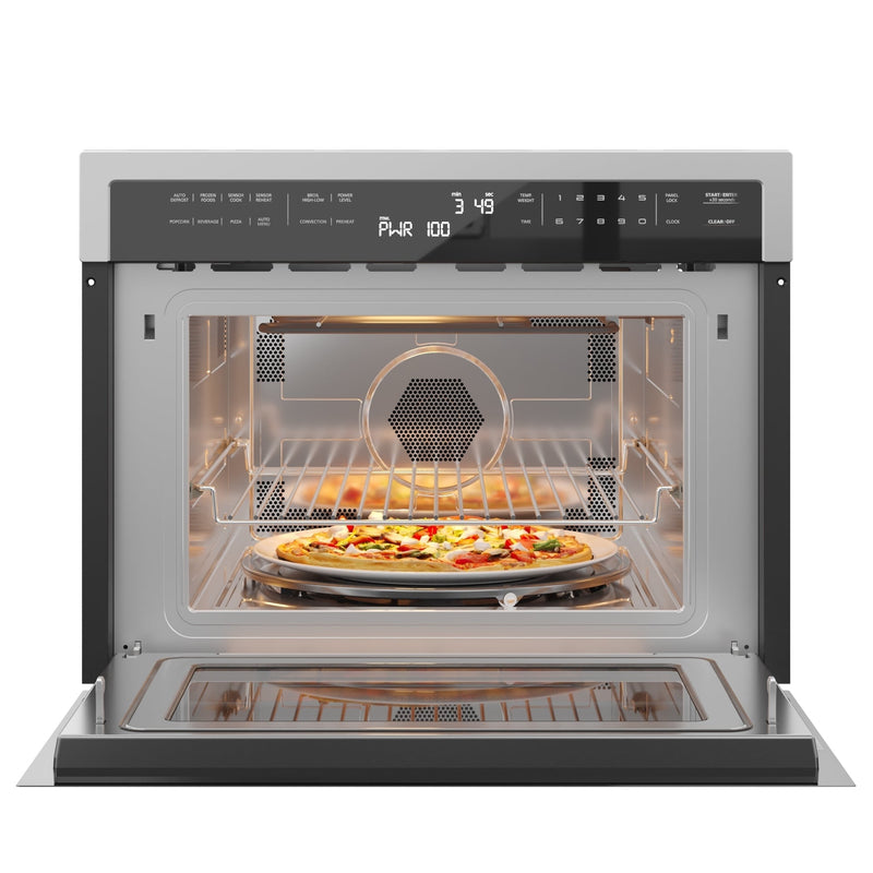 24 in. Stainless Steel Convection Oven with Microwave KM - CWO24 - SS. - CulinaryProfis
