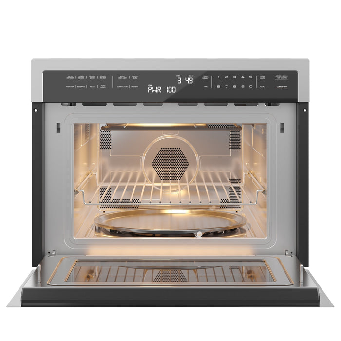 24 in. Stainless Steel Convection Oven with Microwave KM - CWO24 - SS. - CulinaryProfis