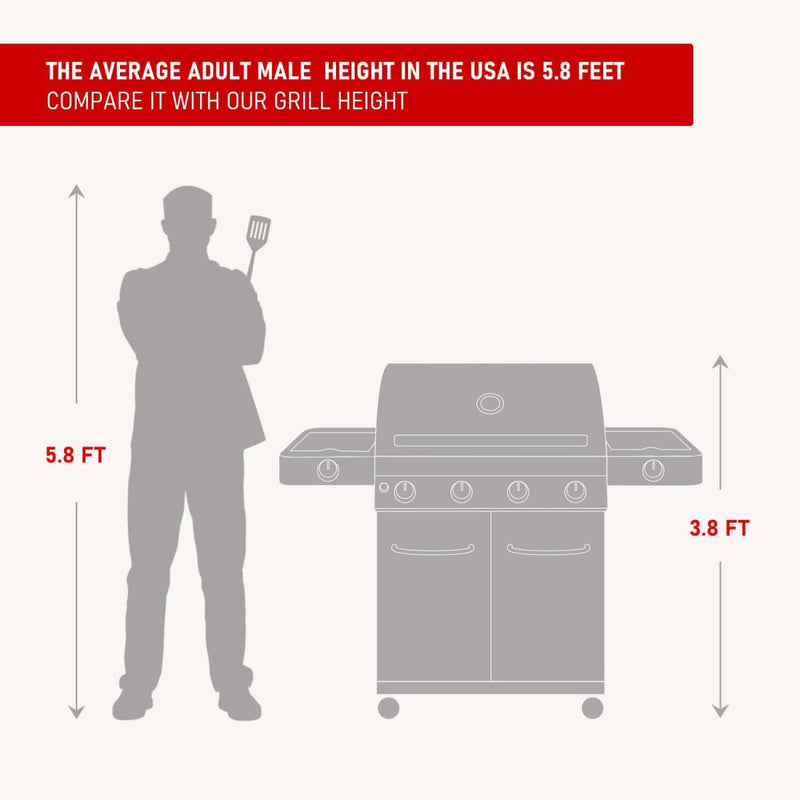 24367 | Stainless Infrared Propane Gas Grill Monument Grills