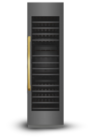 24" Three Zone Built-In Wine Refrigerator Column – ORION Edition Induction Hardware