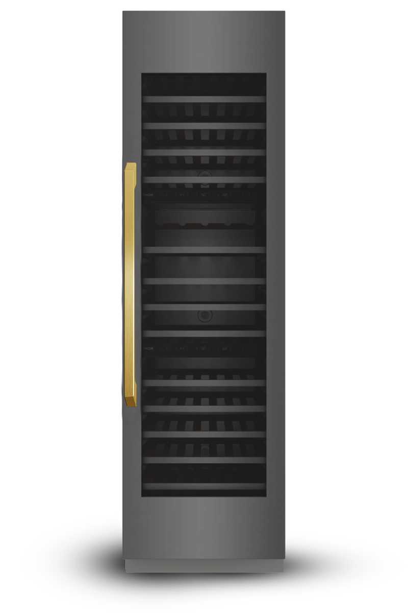 24" Three Zone Built-In Wine Refrigerator Column – ORION Edition Induction Hardware