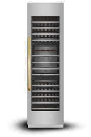 24" Three Zone Built-In Wine Refrigerator Column – VEGA Edition Induction Hardware