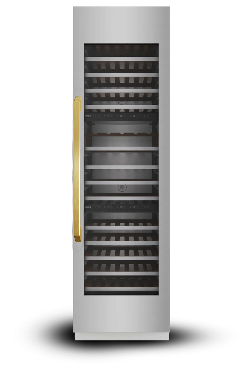24" Three Zone Built-In Wine Refrigerator Column – VEGA Edition Induction Hardware