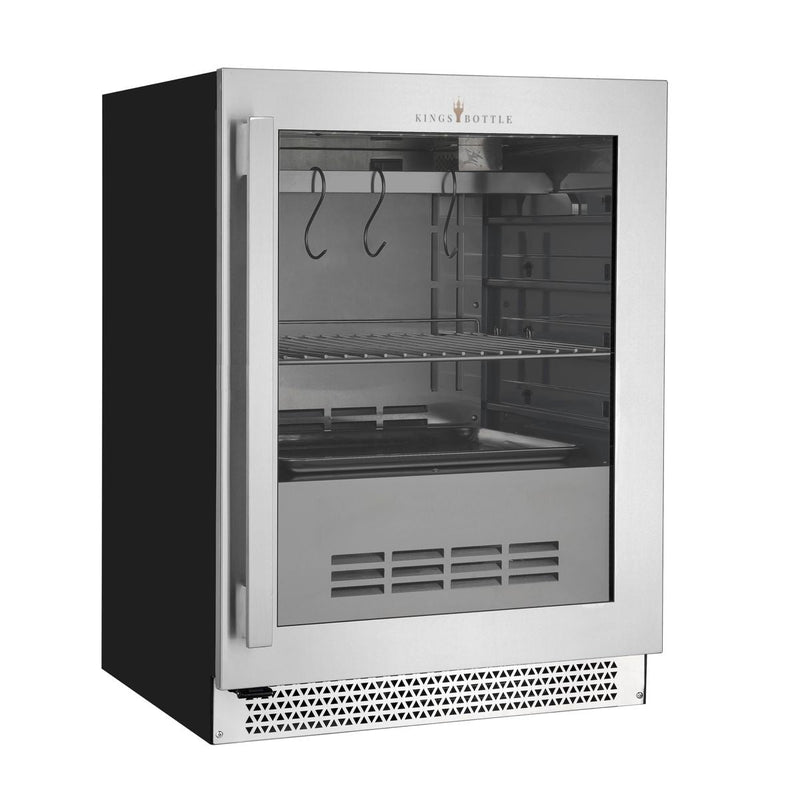 24″ Glass‑Door Meat Aging Fridge (Compact) KingsBottle.com