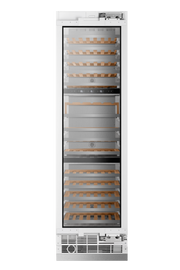 24" Three Zone Built-In Wine Refrigerator Column - Panel Ready Induction Hardware