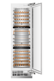 24" Three Zone Built-In Wine Refrigerator Column - Panel Ready Induction Hardware