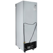 25" White Swing Commercial Glass Door Merchandiser Freezer - CulinaryProfis