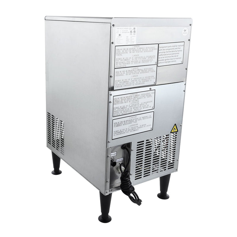 26" Air Cooled Commercial Undercounter Full Cube Ice Machine - 240 lb. - CulinaryProfis