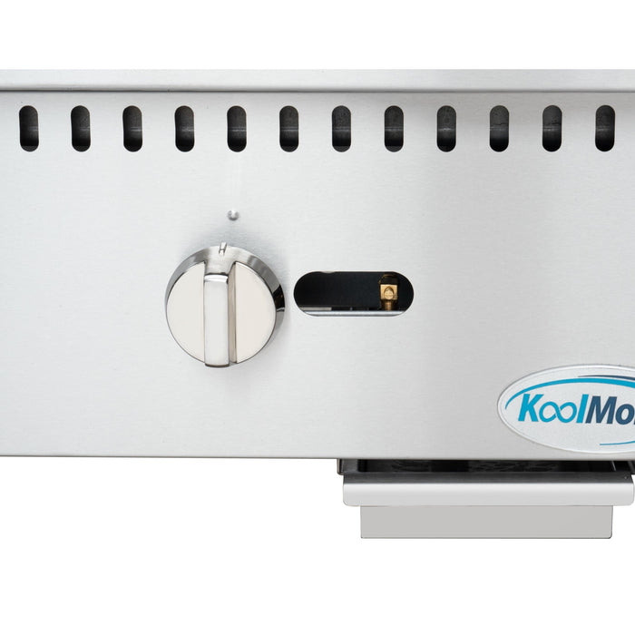 48 in. Natural Gas 4-Burner Griddle with 120,000 BTUs in Stainless-Steel (KM-GG4-48M)