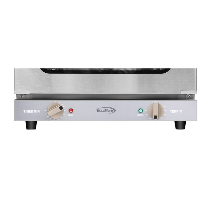 19 in. Countertop Convection Oven for Quarter-Size Pans with 3 Racks 1440W of Power in Stainless-Steel, 0.8 cu. ft. (KM-CTCO-08)