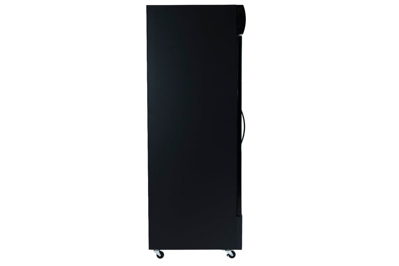 28" Black Swing Commercial Glass Door Merchandiser Refrigerator - 21 cu ft - CulinaryProfis
