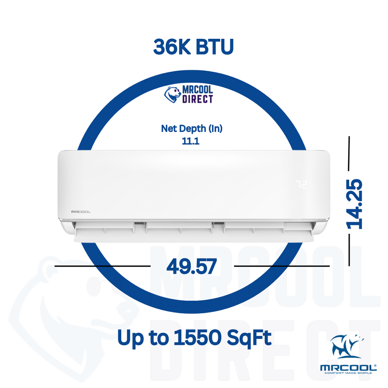 MRCOOL® DIY® 5th Gen 36,000 BTU Single Zone Mini Split Complete System with 25ft. Line Set 230V — DIY-36-HP-WM-230D25-O MRCOOL®