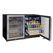 Reserva Series Stainless Steel Side-by-Side Beverage Center Allavino
