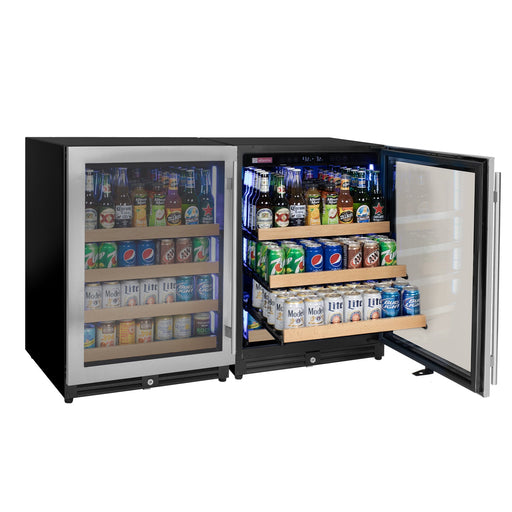 Reserva Series Stainless Steel Side-by-Side Beverage Center Allavino