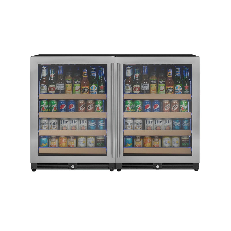 Reserva Series Stainless Steel Side-by-Side Beverage Center Allavino