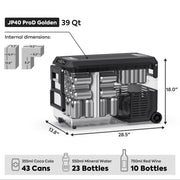 JP40 Pro Dual Zone Wheeled Portable Freezer | ICECO | 40 LT Inca Overland Outfitters