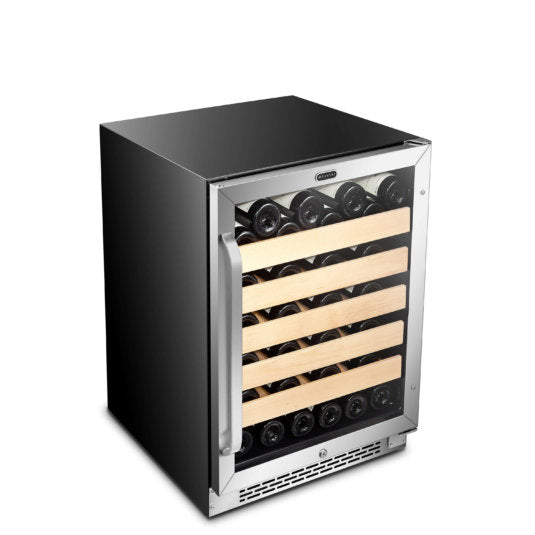 Whynter - 24 - inch Built-In Stainless Steel 54 Bottle Wine Refrigerator Coole | BWR-541STS