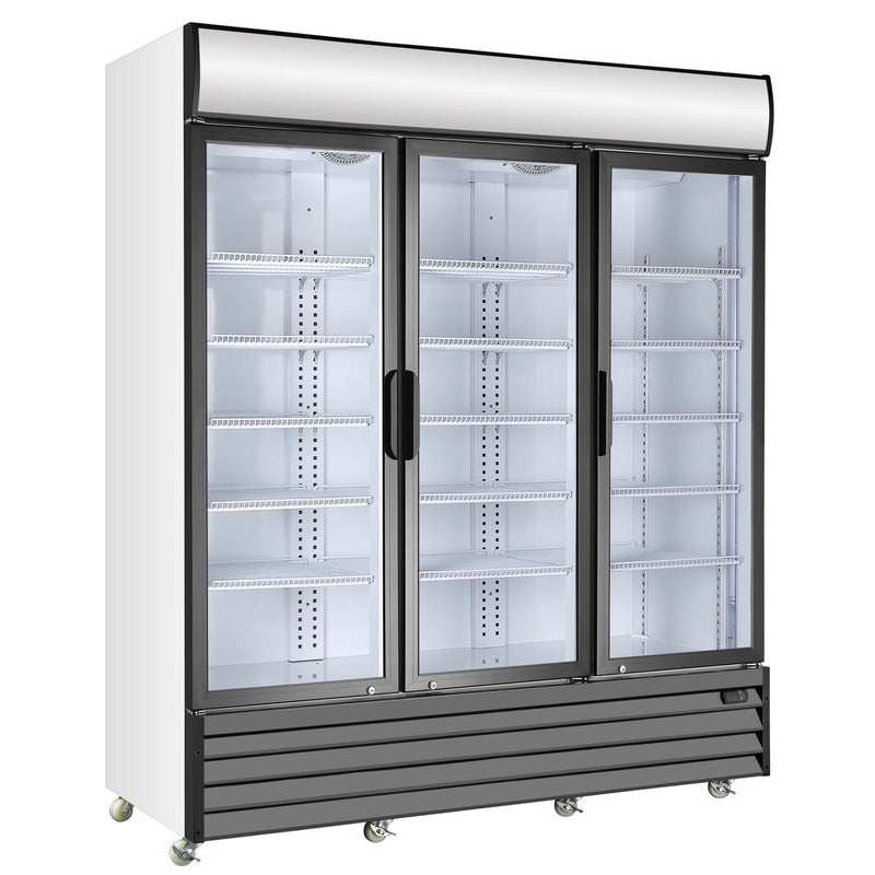 3-Door Display Beverage Cooler Commercial Refrigerator KingsBottle.com