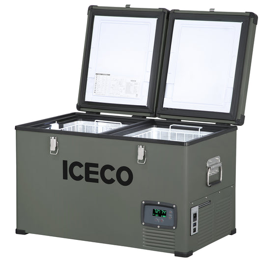 VL65 Dual Zone Metal Fridge Freezer with Cover | ICECO | 65LT Inca Overland Outfitters