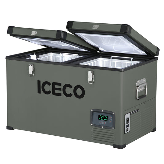 VL65 Dual Zone Metal Fridge Freezer with Cover | ICECO | 65LT Inca Overland Outfitters