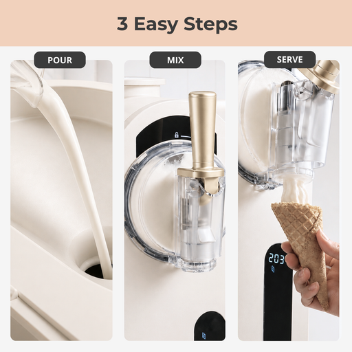 Whynter ICS-167-GW 7-in-1 Soft Serve Ice Cream & Slushy Maker | 1.6 Qt Built-in Compressor, 5 Firmness Levels, Touch Control Whynter