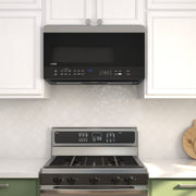 30 in. 1.6 cu.ft Over - the - Range Microwave Oven in Black (KM - MOTSC - 16BSS) - CulinaryProfis