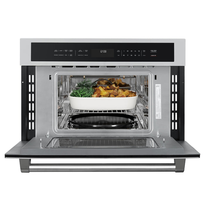 30 in. Built - In Microwave with Convection Oven and Air Fryer, 1.6 cu. ft. Capacity in Stainless - Steel (KM - CWO30 - SS) - CulinaryProfis