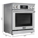 30 in. Electric Professional Range with Tilt Panel and Digital controls, Self - Cleaning, 16300W of Power, 240V in Stainless - Steel (KM - EPR - 30TDP - SS) - CulinaryProfis