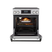 30 in. Electric Professional Range with Tilt Panel and Digital controls, Self - Cleaning, 16300W of Power, 240V in Stainless - Steel (KM - EPR - 30TDP - SS) - CulinaryProfis