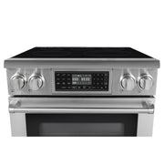30 in. Electric Professional Range with Tilt Panel and Digital controls, Self - Cleaning, 16300W of Power, 240V in Stainless - Steel (KM - EPR - 30TDP - SS) - CulinaryProfis