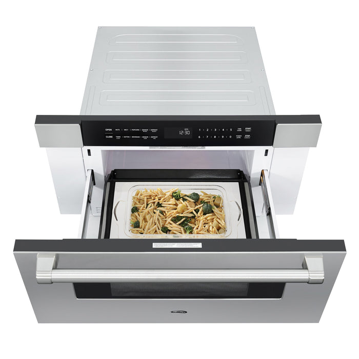 30 in. Microwave Drawer, 1.2 cu. ft. Capacity in Stainless - Steel (KM - MD30 - SS) - CulinaryProfis