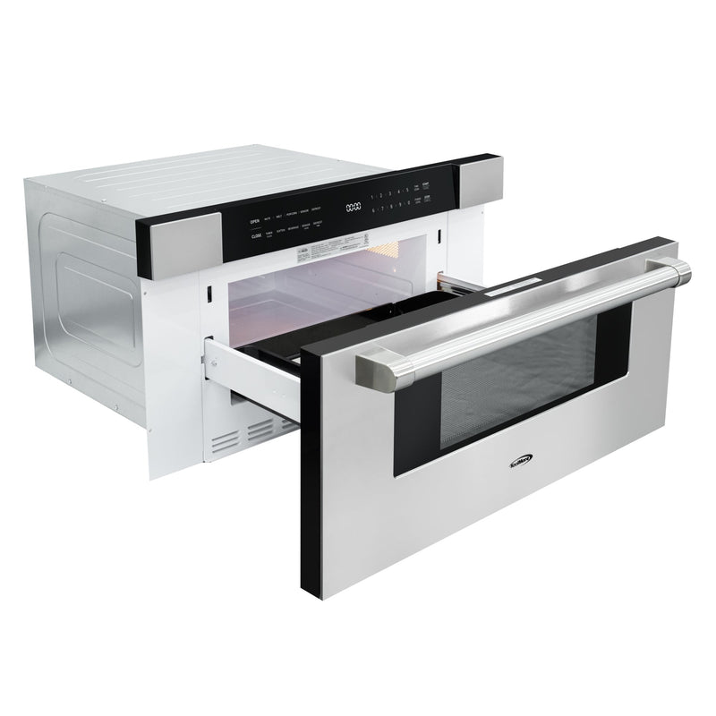 30 in. Microwave Drawer, 1.2 cu. ft. Capacity in Stainless - Steel (KM - MD30 - SS) - CulinaryProfis