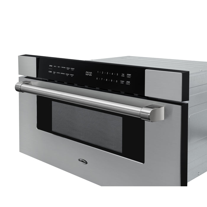 30 in. Microwave Drawer, 1.2 cu. ft. Capacity in Stainless - Steel (KM - MD30 - SS) - CulinaryProfis