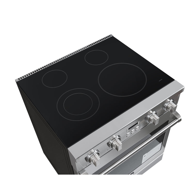 30 in. Professional Electric Range with 14900W of Power, 240V in Stainless - Steel (KM - EPR - 30AP - SS) - CulinaryProfis