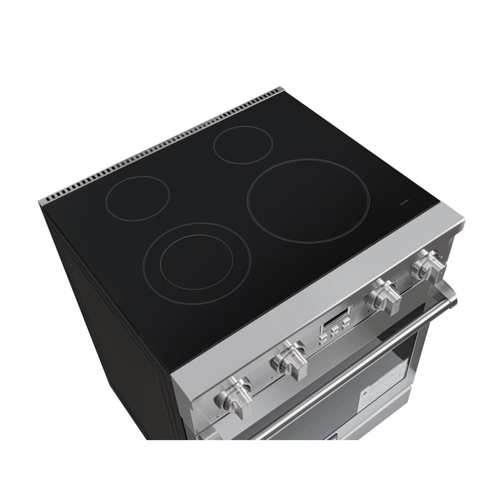 30 in. Professional Electric Range with 14900W of Power, 240V in Stainless - Steel (KM - EPR - 30AP - SS) - CulinaryProfis